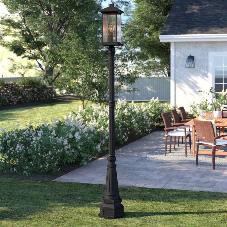 Sol 72 Outdoor™ Lovette 1 Light Hardwired / PlugIn Lamp Post (Full